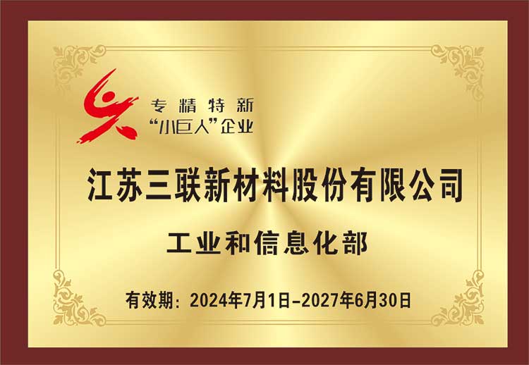 國(guó)家級(jí)專精特新小巨人企業(yè)